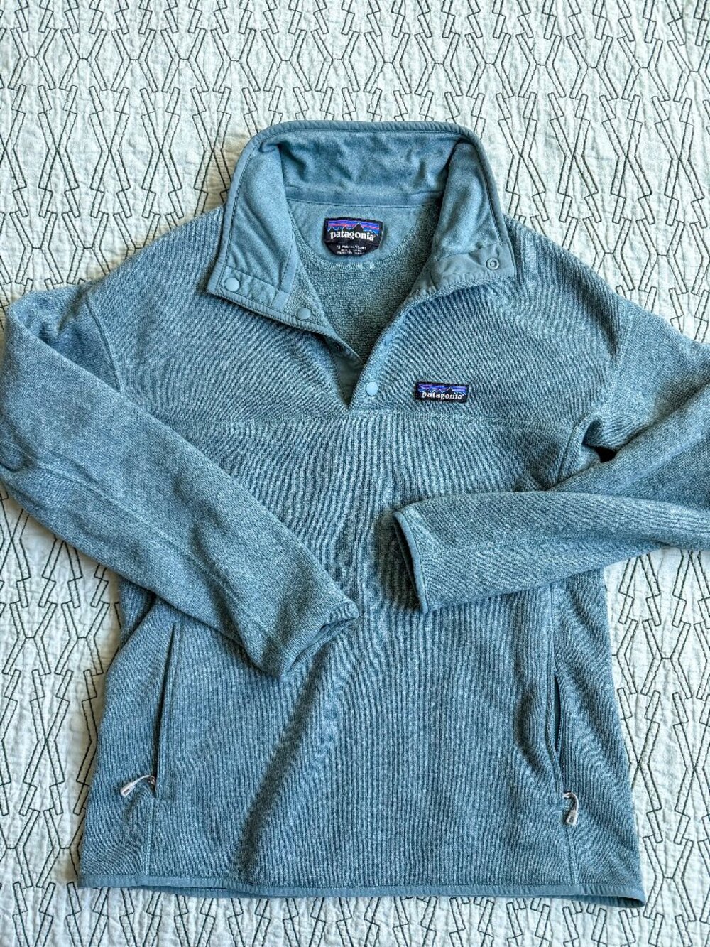 Women's Lightweight Better Sweater® Marsupial Pullover Cadet Blue size medium